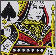 picture of the queen of spades 'B' family standard