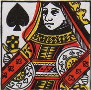 a queen of spades; see text for descriptions